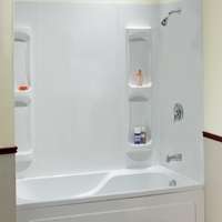 Tub Surround Kit 5-pc Wht 59h