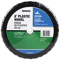 MTD 875-P Semi-Pneumatic Tread Wheel, 1-3/8 in L Hub, Plastic/Rubber