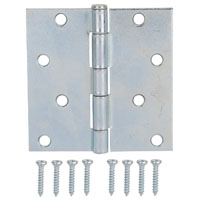 HINGE UTILITY STEEL 4X4IN ZN