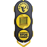 CH Hanson 03040 Magnetic Stud Finder, 1 in Detection, Black/Yellow,