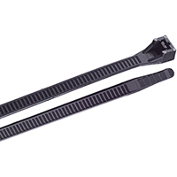 GB 45-518UVBN Cable Tie, 6/6 Nylon, Black