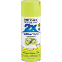 RUST-OLEUM PAINTER'S Touch 249104 Gloss Spray Paint, Gloss, Key Lime, 12 oz,
