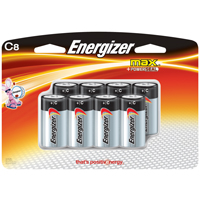 Energizer E93BP-8H Battery, 1.5 V Battery, 8350 mAh, C Battery, Alkaline,