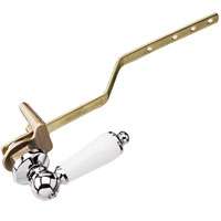 SOLID BRASS ADJ TANK LEVER CHRM