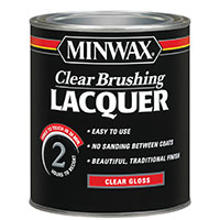 Minwax 155000000 Brushing Lacquer, Gloss, Liquid, Clear, 1 qt, Can