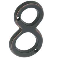 4" Bronze House Number #8