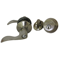 LEVER DOOR ENTRY DB SAT NICKEL