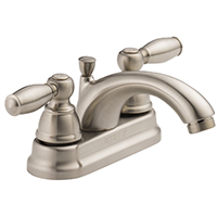 **LAV FAUCET 2-HNDL BRUSH NICKEL