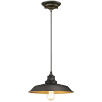 PENDANT ORB W/MTLLC BZ INT 1LT