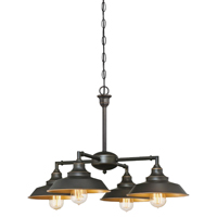 CHANDELIER SEMI-FLUSH ORB 4LT