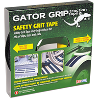 INCOM Gator Grip RE141 Traction Tape, 60 ft L, 1 in W, PVC Backing, Black