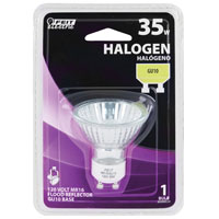 Feit Electric BPQ35MR16/GU10 Halogen Lamp; 35 W; GU10 Lamp Base; MR16 Lamp;