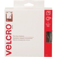 FASTENER VELCRO TAPE 15FT CLR