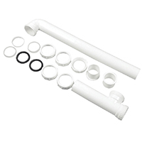 1.50"X16" END OUTLET WASTE DRAIN