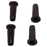 SOCKET PLASTIC 1/2IN BLK 4PC