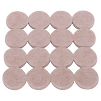 PADS ROUND FELT HD 1IN BEIGE