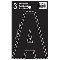 HYK-30411 LTTR HO A VINYL 3 BLK