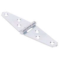 HINGE STRAP STEEL LD 2IN ZINC