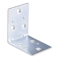 CORNER BRACE DBL-WDE 2IN ZINC