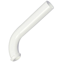 WALL BEND PLASTIC 1-1/4X8 WHT