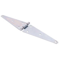 HD STRAP HINGE ZINC 8IN