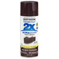 RUST-OLEUM PAINTER'S Touch 249102 Gloss Spray Paint, Gloss, Kona Brown, 12