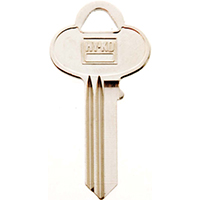 HY-KO 11010SK1 Key Blank, Brass, Nickel, For: Skillman Cabinet, House Locks