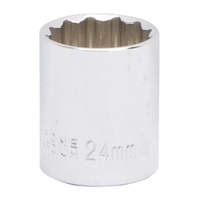 SOCKET 1/2" DRIVE 24MM 12PT