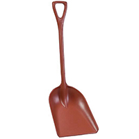 POLY PRO TOOLS P6982R Scoop Shovel, 14 in W Blade, 17 in L Blade, Polymer