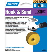 SANDING DISC 8 HOLE 5IN 80GRT