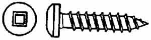 7PK    #8x1-1/2" R.H.SCRWS:WHITE