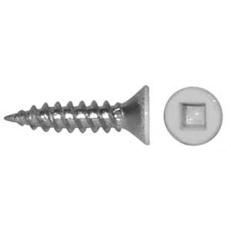 6PK  #8x2" F.H.SCRWS: WHITE