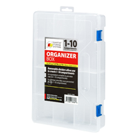 PLASTIC STORAGE BOX 10 COMPARTME