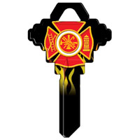 SC1 KEYBLANK FIREMAN SYMBOL