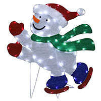 Xmas 2d 36' Skating Snowman