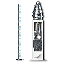 DRILLTOGGLE 1/4" X 3" W/BLT PK/2