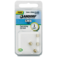 GMA FUSE 3A FAST ACTING 2PK