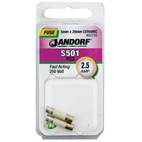 FUSE S501 2.5A FAST ACTING