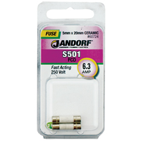 FUSE S501 6.3A FAST ACTING