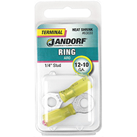 JAN-60830 TERM RING 12-10 1/4 YL