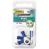 JAN-60908 TERM RING 16-14 1/4 BL