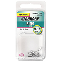 22GA #8 RING TERM UN 5PK