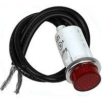 PILOT LIGHT RED LENS 2 WIRE