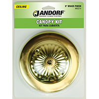 60214 KIT CANOPY 5IN BRASS FIN