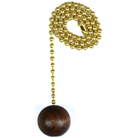60312 CHAIN PULL WALNUT BALL