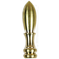 60106 FINIAL BULLET 2IN BRASS