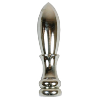 60107 FINIAL BULLET 2IN NICKEL