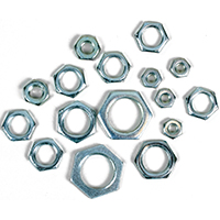 NUT HEX STEEL ASSORTED PACK/16