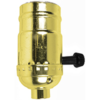 Jandorf 60409 Turn Knob Lamp Socket, 250 V, 250 W, Brass Housing Material