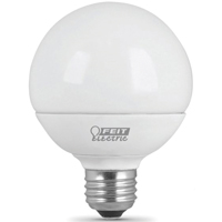 Feit Electric G2560/10KLED/3 LED Lamp; Globe; G25 Lamp; 60 W Equivalent; E26